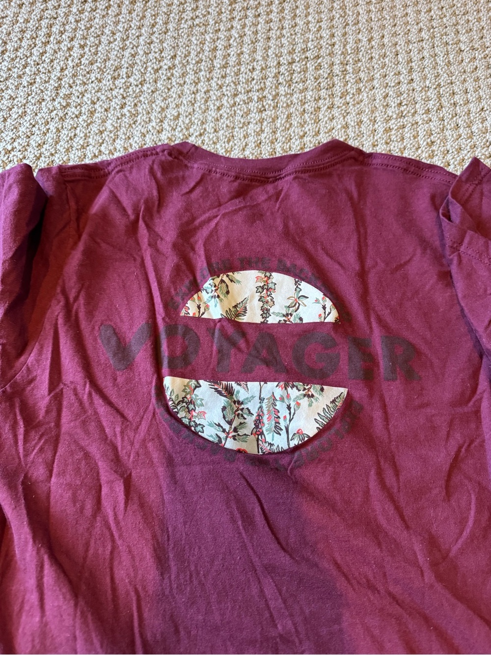 Men’s Burgundy Short-Sleeve Tee